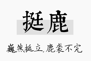 挺鹿名字的寓意及含义