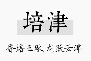 培津名字的寓意及含义