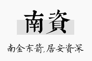 南资名字的寓意及含义