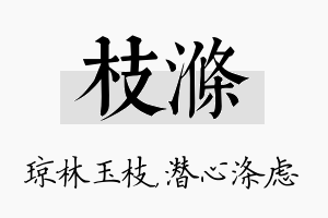 枝涤名字的寓意及含义