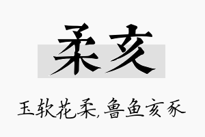 柔亥名字的寓意及含义