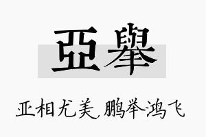 亚举名字的寓意及含义