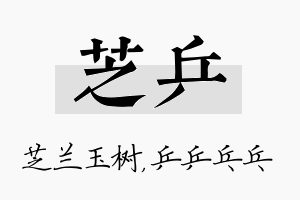 芝乒名字的寓意及含义