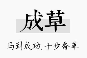 成草名字的寓意及含义