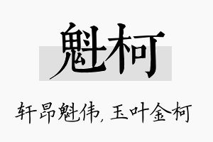 魁柯名字的寓意及含义