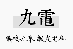 九电名字的寓意及含义