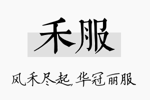 禾服名字的寓意及含义