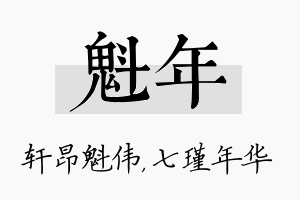 魁年名字的寓意及含义