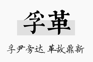 孚革名字的寓意及含义