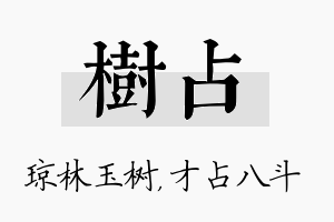 树占名字的寓意及含义