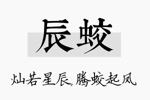 辰蛟名字的寓意及含义