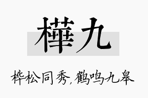 桦九名字的寓意及含义