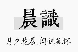 晨识名字的寓意及含义