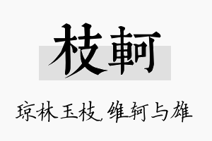 枝轲名字的寓意及含义