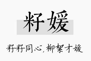 籽媛名字的寓意及含义