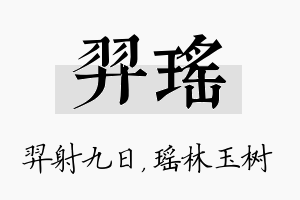 羿瑶名字的寓意及含义