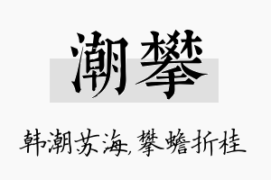 潮攀名字的寓意及含义