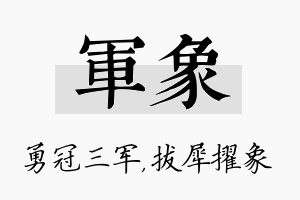 军象名字的寓意及含义