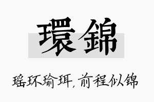 环锦名字的寓意及含义