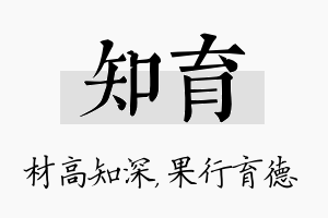 知育名字的寓意及含义