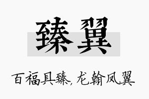 臻翼名字的寓意及含义