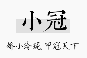 小冠名字的寓意及含义