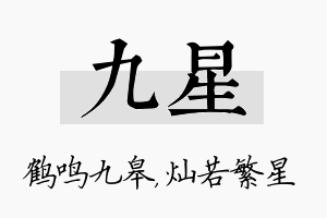 九星名字的寓意及含义