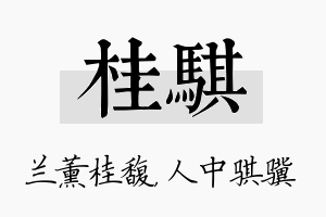 桂骐名字的寓意及含义