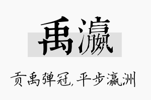 禹瀛名字的寓意及含义