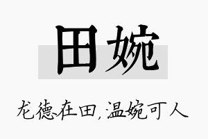 田婉名字的寓意及含义