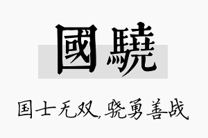 国骁名字的寓意及含义