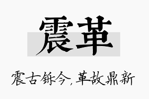 震革名字的寓意及含义