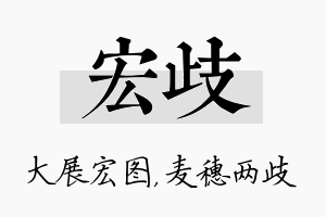 宏歧名字的寓意及含义