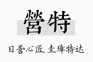 营特名字的寓意及含义