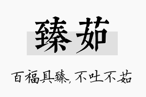 臻茹名字的寓意及含义