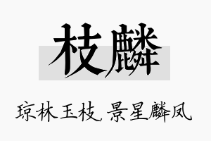 枝麟名字的寓意及含义