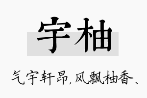 宇柚名字的寓意及含义