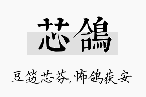 芯鸽名字的寓意及含义