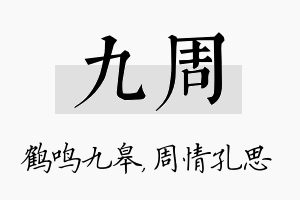 九周名字的寓意及含义