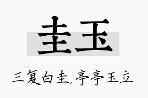 圭玉名字的寓意及含义