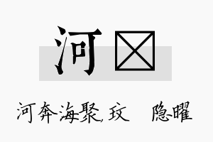 河玟名字的寓意及含义