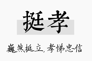 挺孝名字的寓意及含义