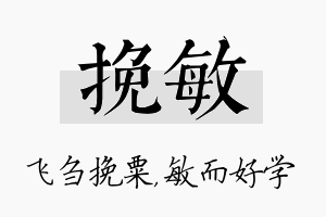 挽敏名字的寓意及含义