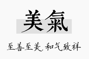 美气名字的寓意及含义