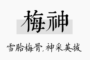 梅神名字的寓意及含义