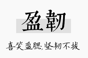 盈韧名字的寓意及含义