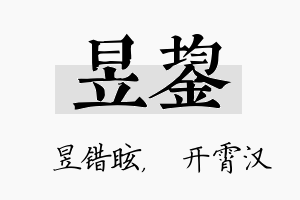 昱鋆名字的寓意及含义