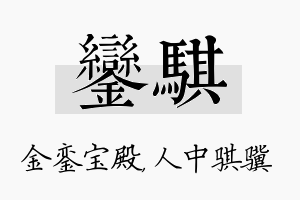 銮骐名字的寓意及含义