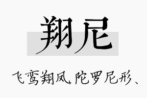 翔尼名字的寓意及含义