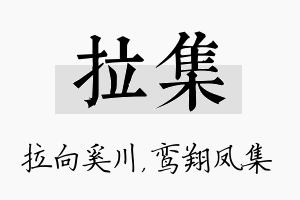 拉集名字的寓意及含义